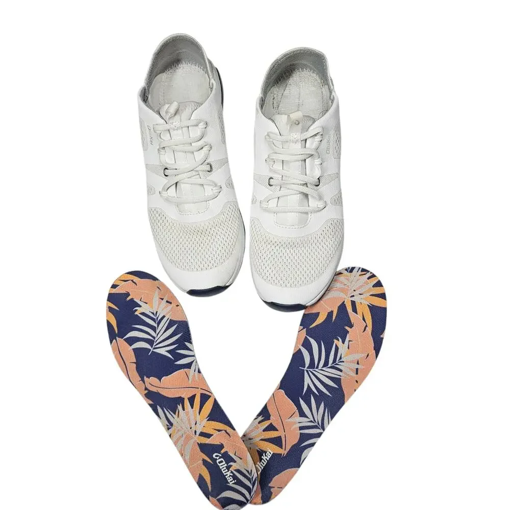 OluKai Huia Slip-On Athletic Shoes White Sneakers Women's 10